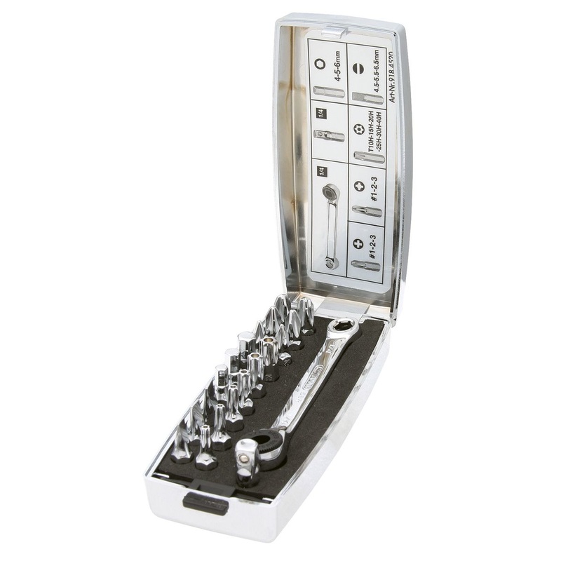 Juego de puntas KS TOOLS 1/4" CHROMEplus, 20 piezas ( 918.4520 )
