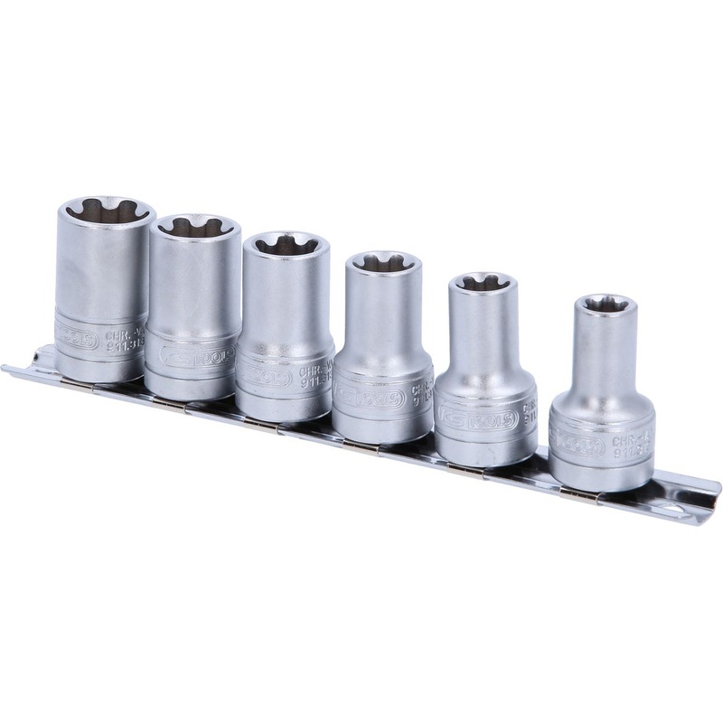 KS TOOLS Juego de vasos Torx-E-Plus de 3/8", 6 piezas, EPL10-EPL20 ( 911.3130 )