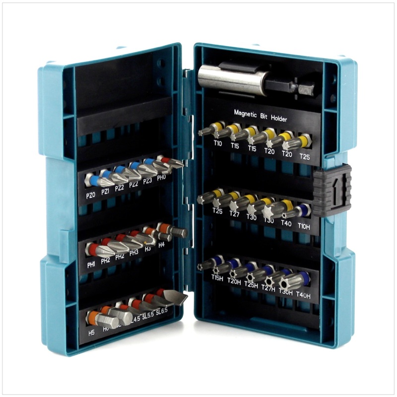 Makita B-28606 juego de puntas de destornillador caja de puntas 37 piezas - Torx + Phillips + Pozidriv