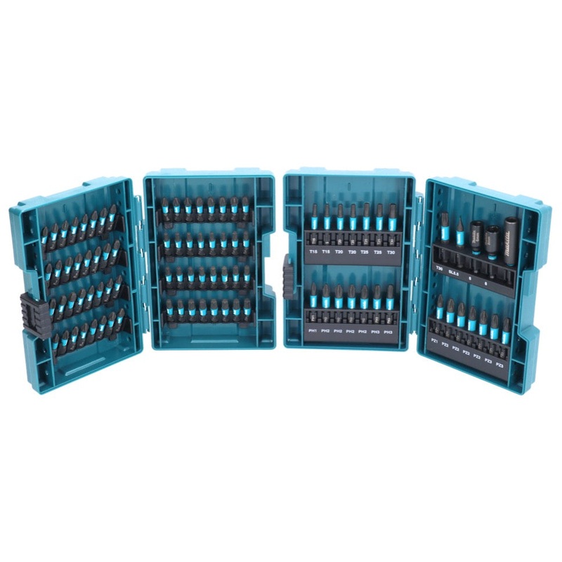 Makita E-03109 juego de puntas 90 piezas Impact Black Bit Set 25/50 mm S2 acero especial, resistente a impactos
