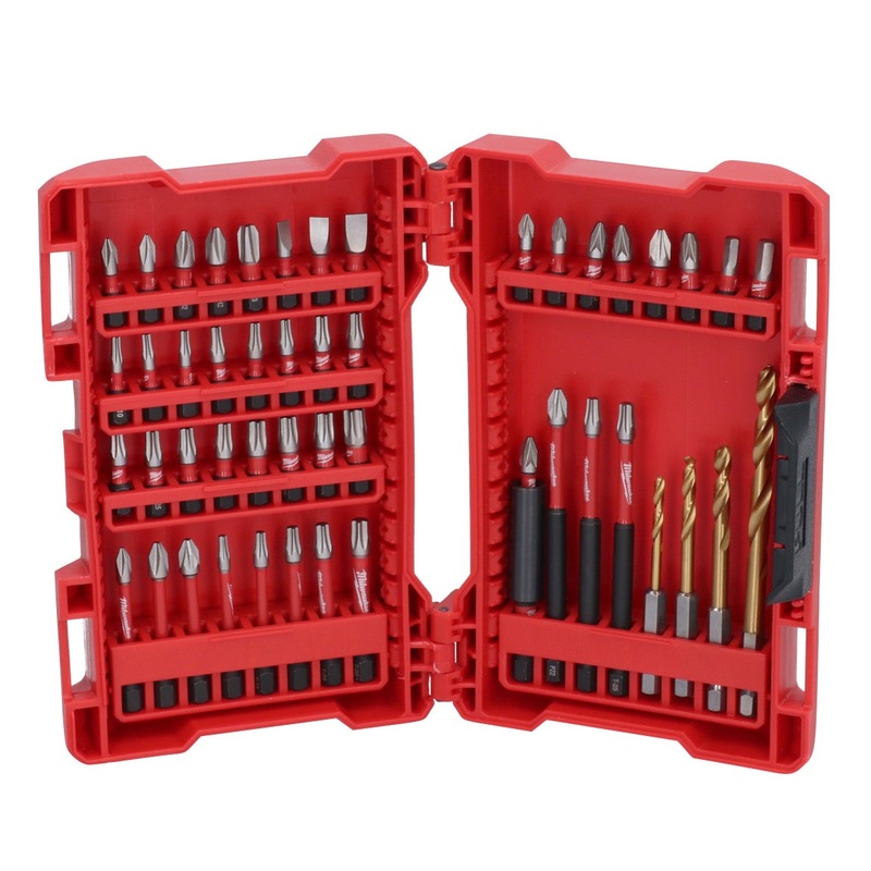 Milwaukee Juego de brocas y puntas Shockwave 1/4" 49 piezas (4932472057) Resistente a impactos para llaves de impacto