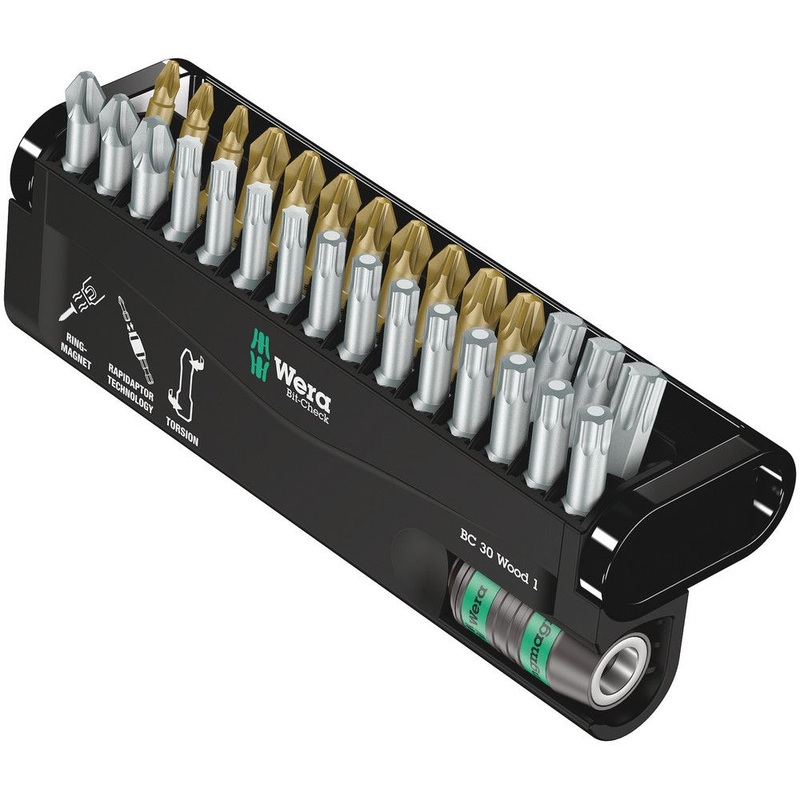 Surtido de puntas WERA Bit-Check 30 Madera 1 30 piezas (4000829033)