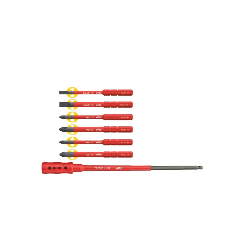 WIHA Juego de cuchillas intercambiables slimBit Pack 7 piezas (4000793355)