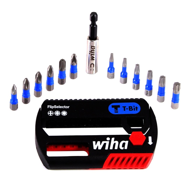 Wiha SB 7947T-906 FlipSelector T-Bit 25 mm Phillips, Pozidriv, TORX 13 piezas. 1/4" ( 41824 )