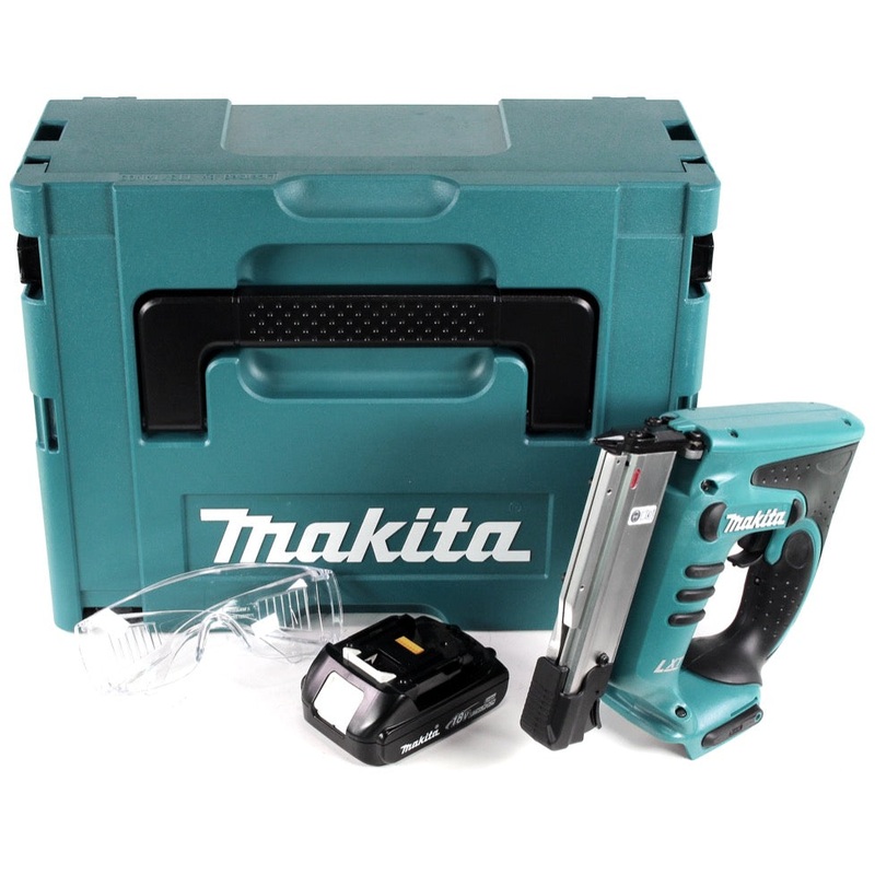 Makita DPT 351 Y1J Pintacker de batera de iones de litio de 18 V en Makpac + 1 batera de 1,5 Ah - sin cargador