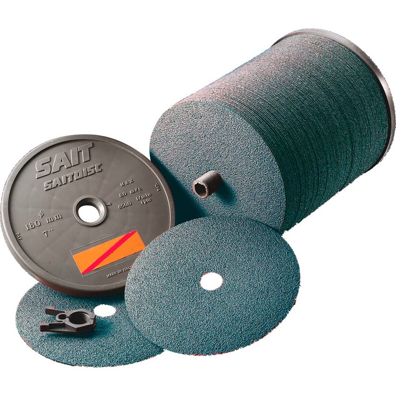 SAIT Abrasive Disc 100mm x 16mm P50 Grit SD-D-3Z Zirconia Red  [2352]