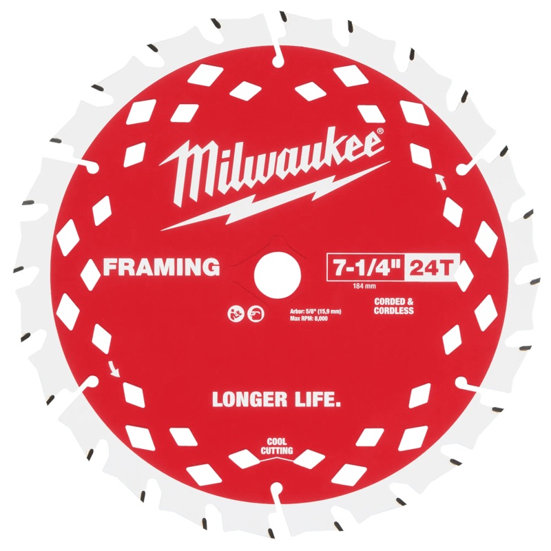 7-1/4" 24T Framing Circular Saw Blade