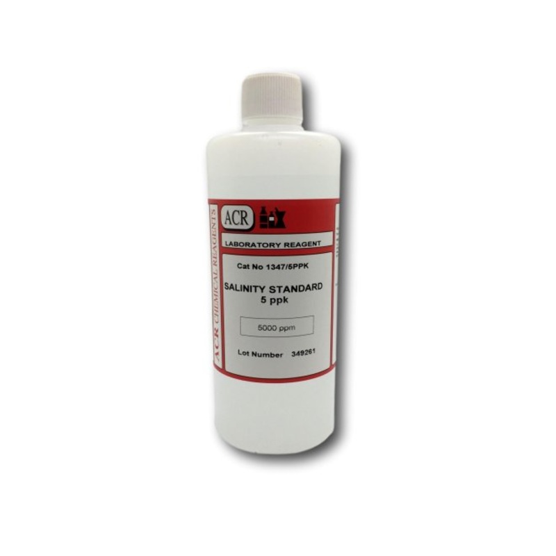 5 ppt (5000 ppm) NaCl Calibration Solution (500ml) - AS-NACL-5PPT