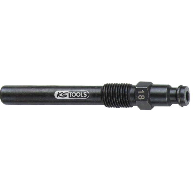 Adaptador de buja incandescente KS TOOLS, M10x1,0 con rosca exterior, longitud 75 mm ( 150.3678 )