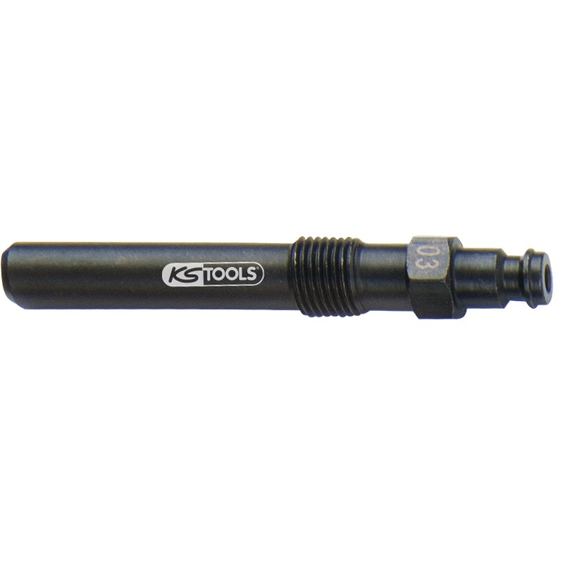 Adaptador de buja incandescente KS TOOLS, M12x1,25 con rosca exterior, longitud 87 mm ( 150.3664 )
