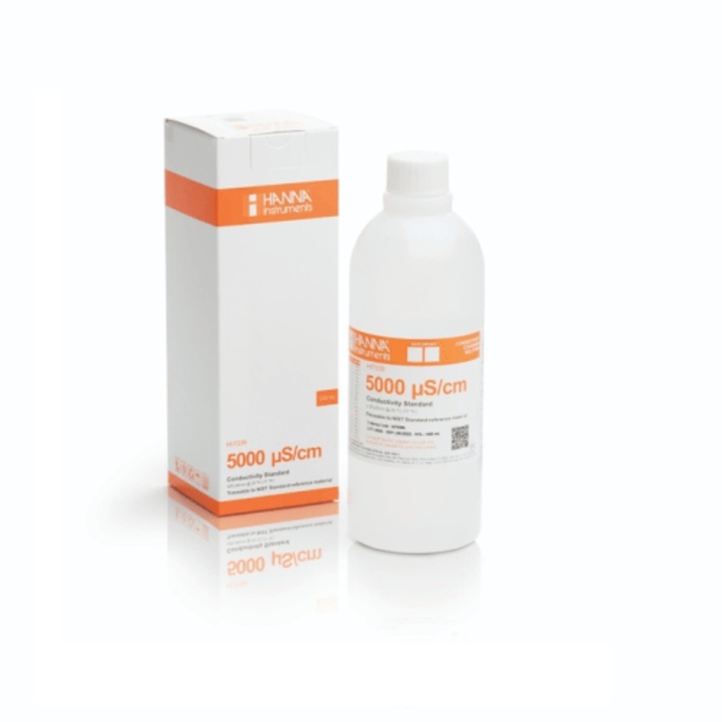 HI7039L 5000 uS/cm Conductivity Standard (500 mL Bottle)