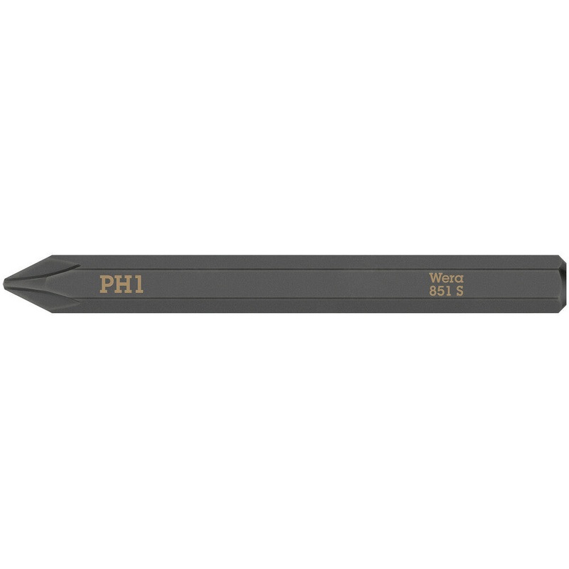 WERA Broca 851 S PH 1 x 70 mm 1/4 PH 1 longitud 70 mm (4000827257)