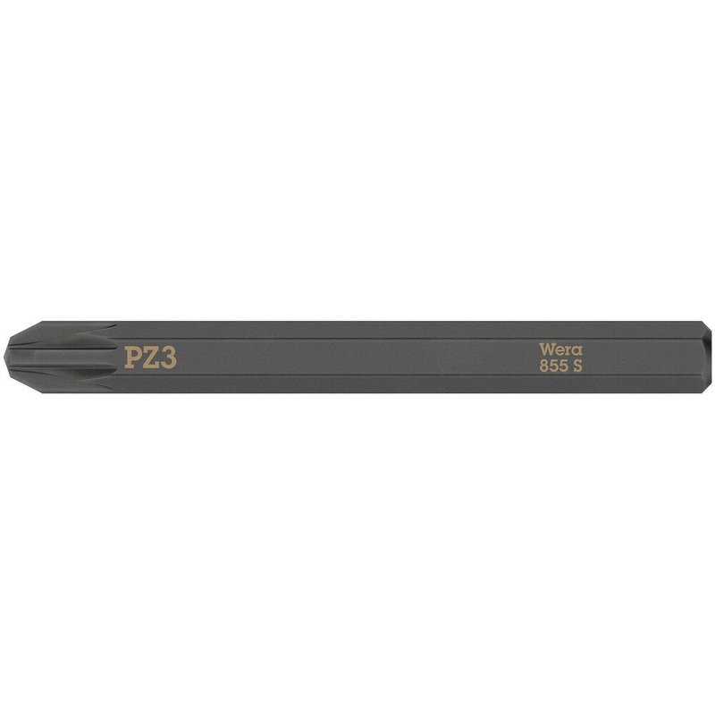 WERA Broca 855 S PZ 3 x 70 mm 1/4 PZ 3 longitud 70 mm (4000827262)