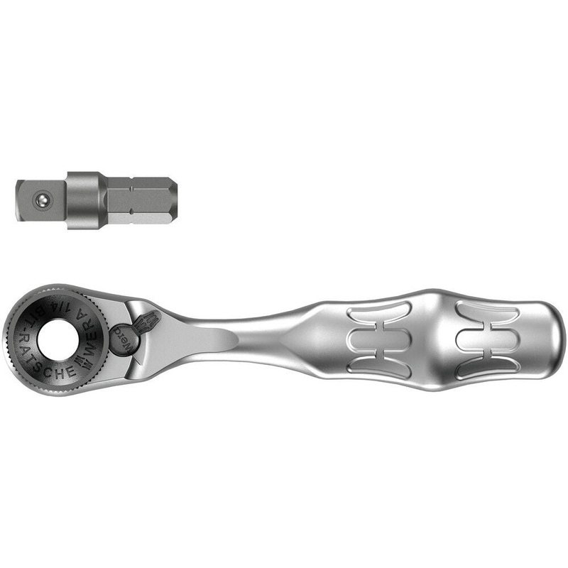 WERA Carraca reversible punta/palanca 8001 A Portapuntas directo Zyklop 1/4 (4000829103)