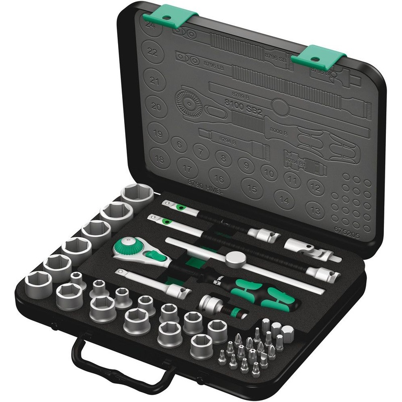 WERA juego de llaves de vaso 8100 SB2 Zyklop 43 piezas 3/8 (4000820227)