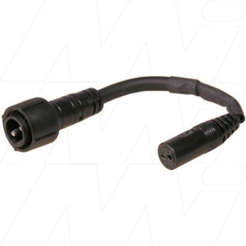 Universal 2 Pin Female To Waterproof & Lockable Male Plug - CC19-100
