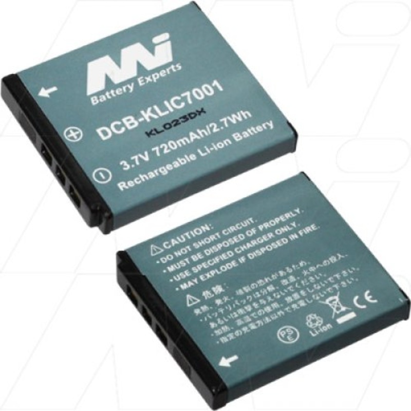 Consumer Digital Camera Battery - DCB-KLIC-7001-BP1
