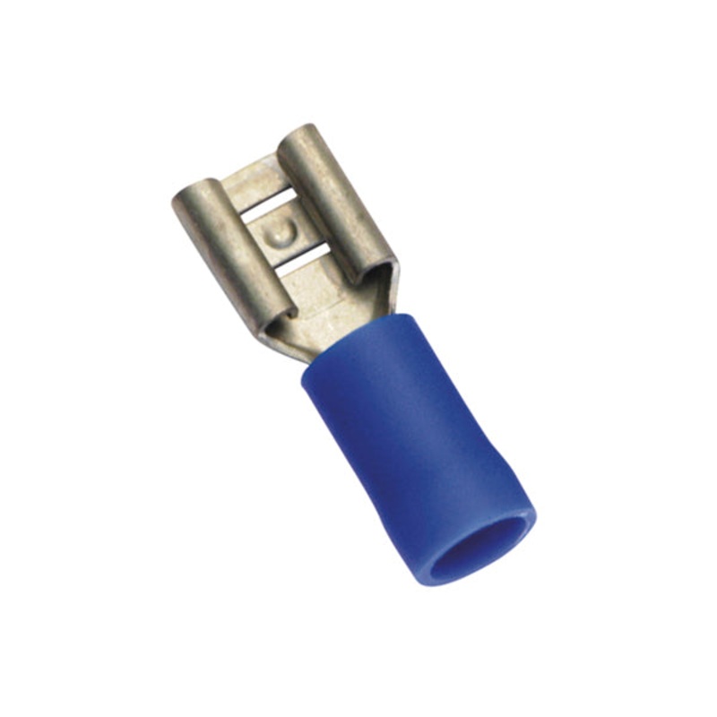 Blue Female Push-On Spade Terminal