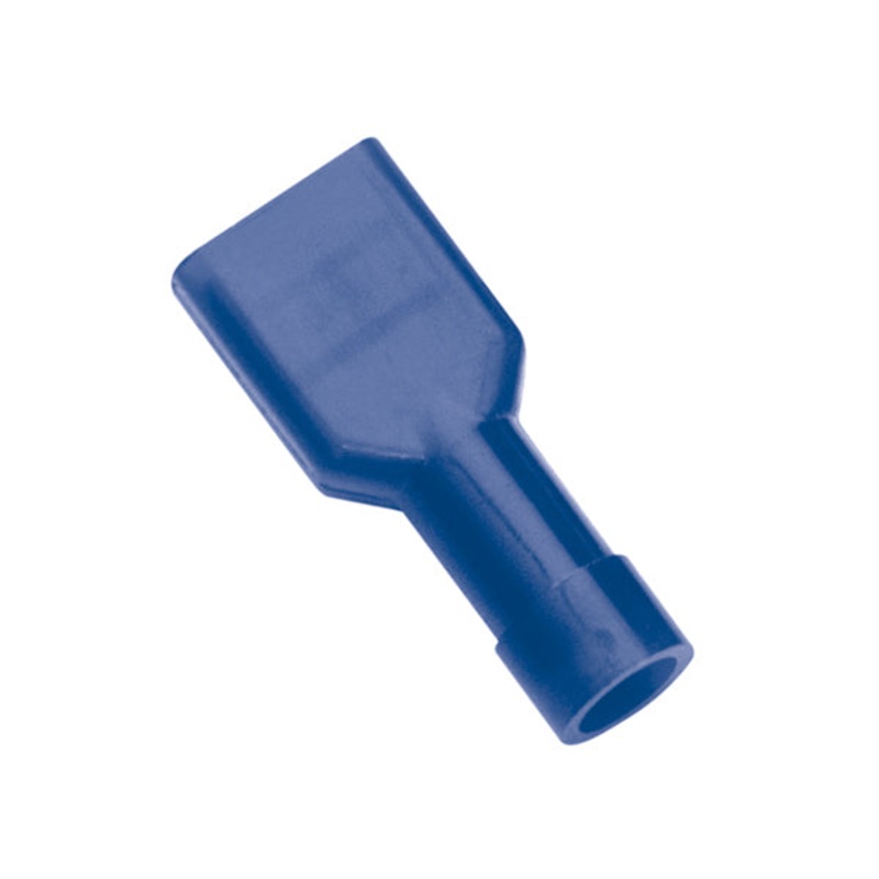 Champion Blue Female insulated Push-On Spade Terminal -14pk