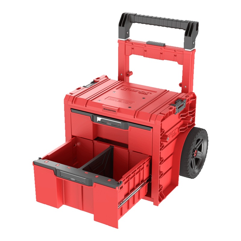 Toolbrothers RHINO L Cajn 2 Cart Plus ULTRA - Maletn de herramientas con cajn mvil 9,5 l 12 l con doble asa telescpica