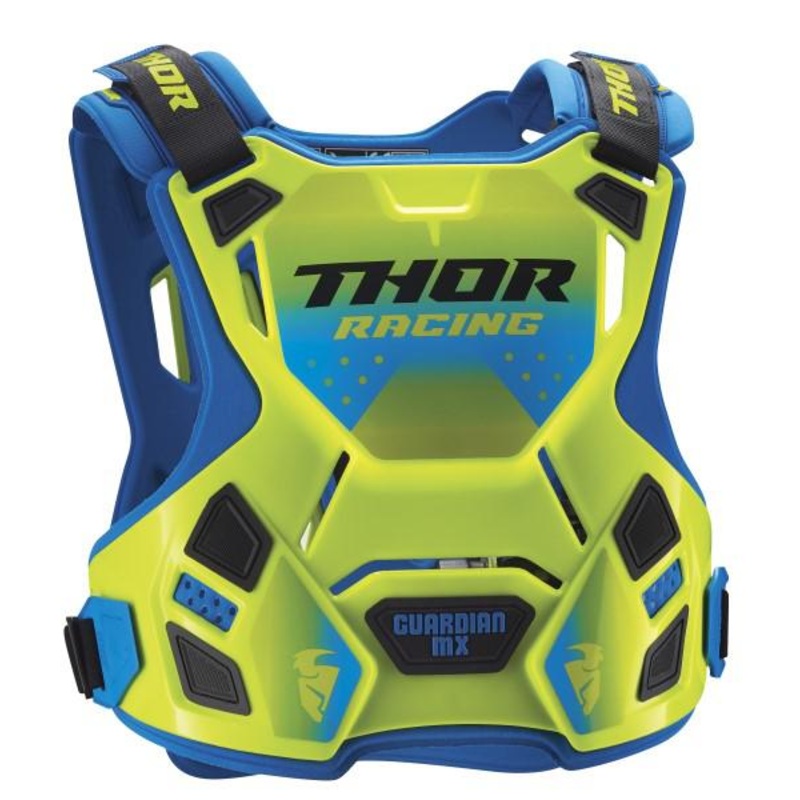 Chest Protector Thor Mx Guardian Mx Roost Adult Medium Large  Flo Green Blue