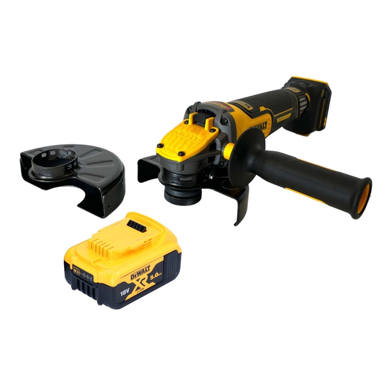 Amoladora angular a batera DeWalt DCG 416 VS N 18 V 125 mm sin escobillas + 1x batera 5,0 Ah - sin cargador