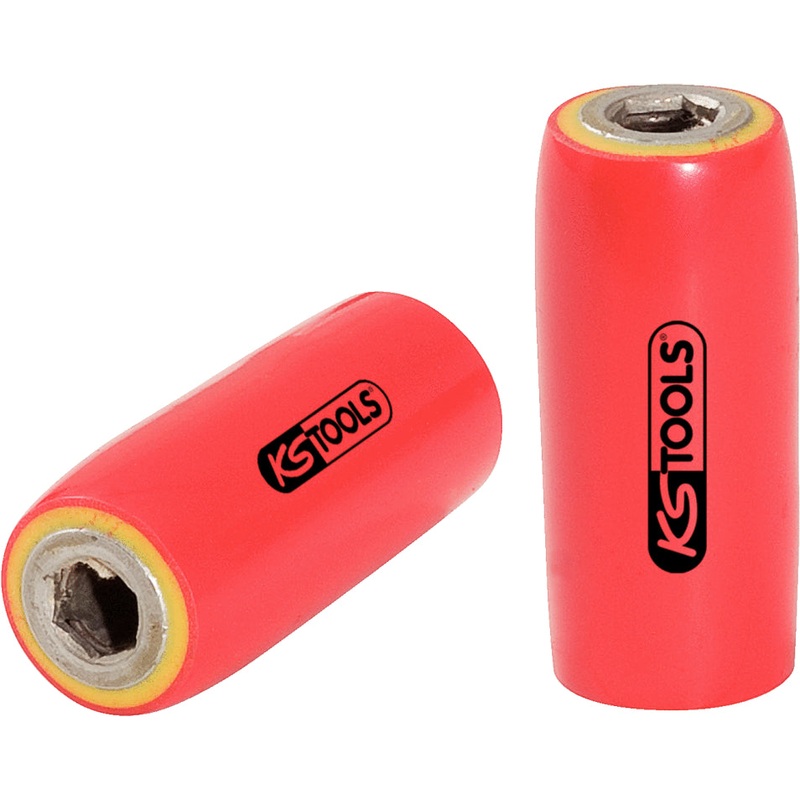 Portapuntas KS TOOLS de 1/4" con aislamiento de proteccin, 40 mm ( 117.1420 )