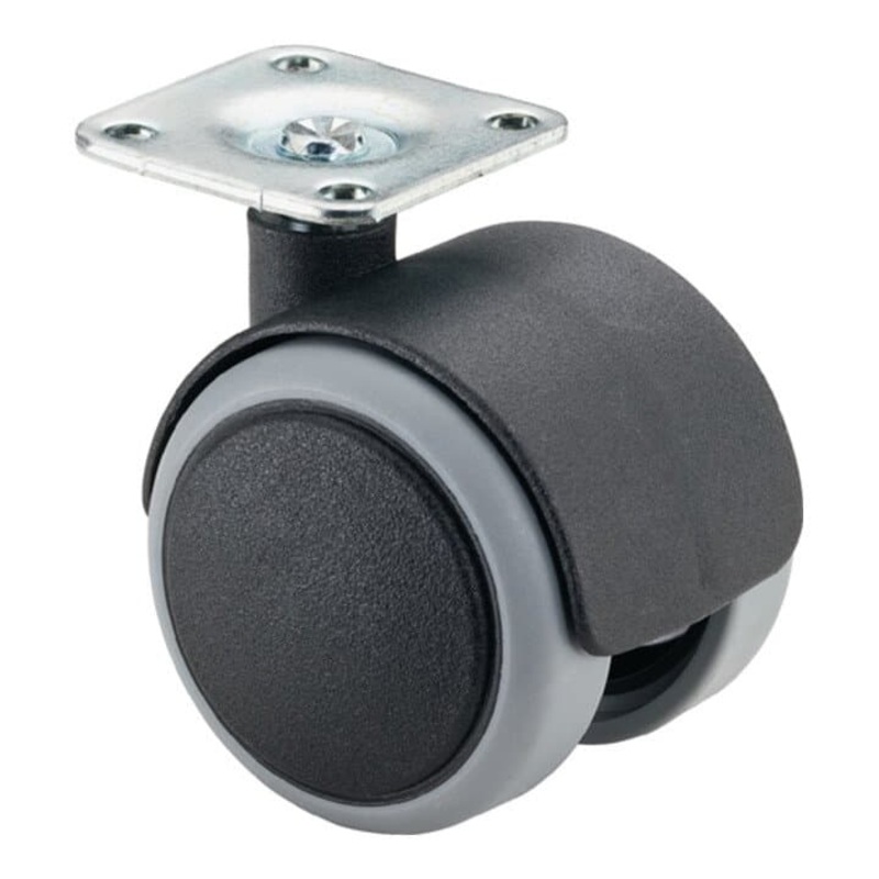 BS ROLLS rueda de doble rodillo de plstico  50 mm capacidad de carga 50 kg (3000275097)