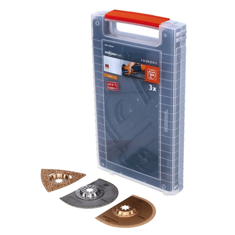 Juego de accesorios FEIN Best of Tileworking Starlock Juego de 3 piezas para oscilador multiherramienta (35222942070)