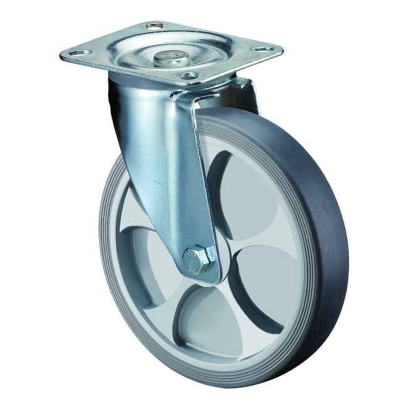 Rueda giratoria BS ROLLEN  200 mm capacidad de carga 220 kg (3000275597)