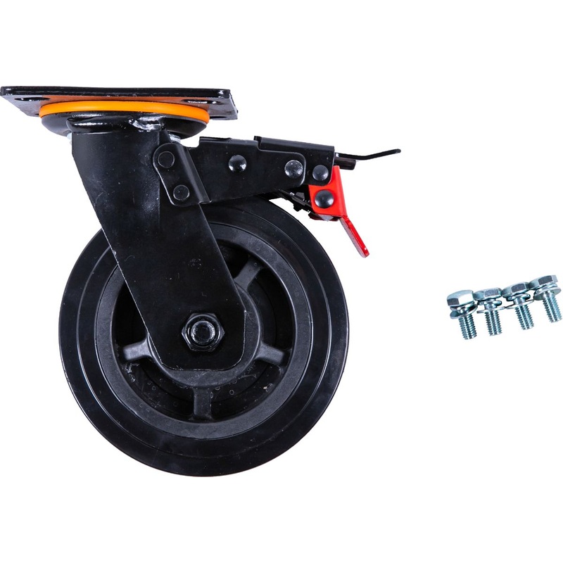 Rueda KS TOOLS para carro de taller P45 con tornillos ( 873.7014-R012P )
