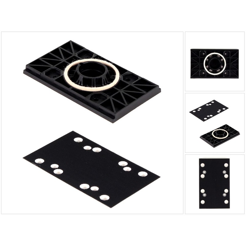 Placa lijadora Bosch 80 x 130 mm (2608601444) + Placa base de placa oscilante Bosch 80 x 130 mm (2608601447)