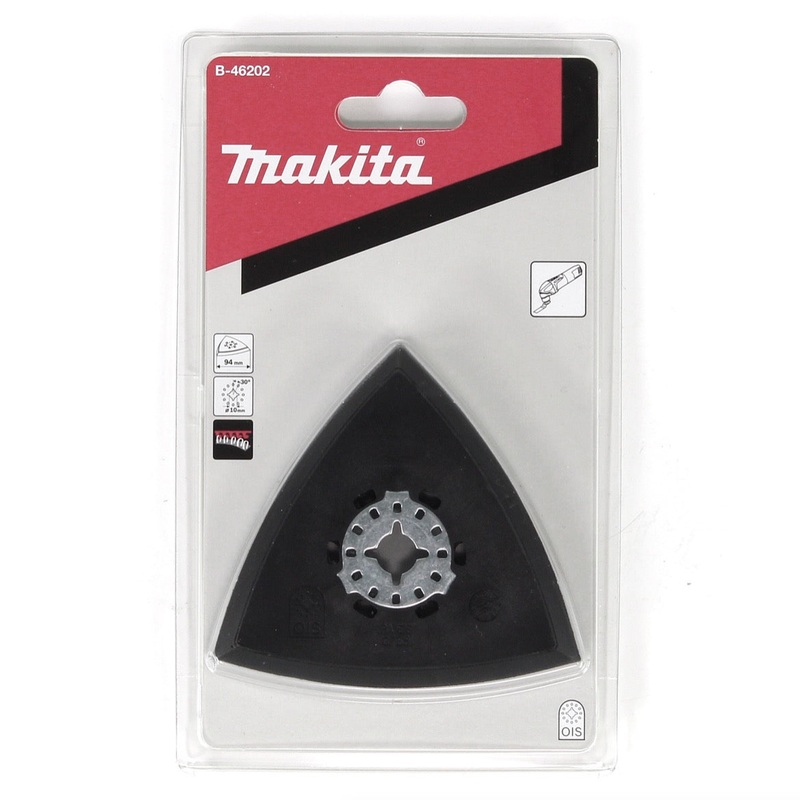 Placa lijadora Makita Delta Velcro 94 mm para herramientas multifuncionales (B-46202)