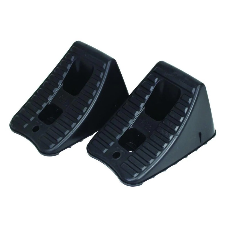 Rhino Gear Heavy-Duty Plastic Wheel Chocks, 1-Pair