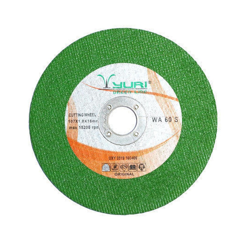 YURI 4INCH 107X1.0X16 MM GREEN CUTTING WHEEL - PACK OFF 5