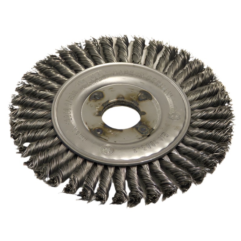 Wire Brush 100mm Dia. x 22mm Hole Pipeline 6mm Wide 99022283 [7970]