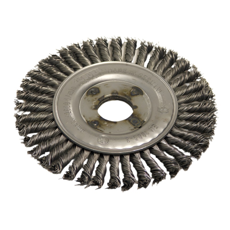Wire Brush 115mm Dia. x 22mm Hole Pipeline 6mm Wide 99022128 [7972]