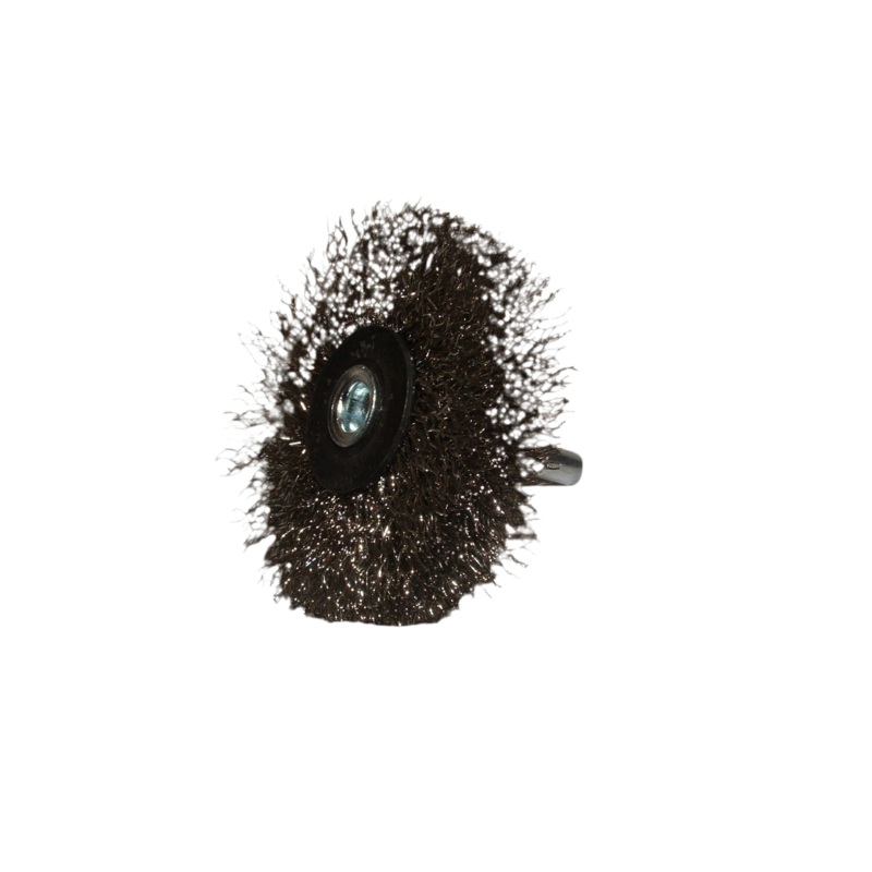 Wire Brush Spindle Mounted Stainless Steel 60mm Dia x 10mm 6mm Shaft 95824360 [7978]