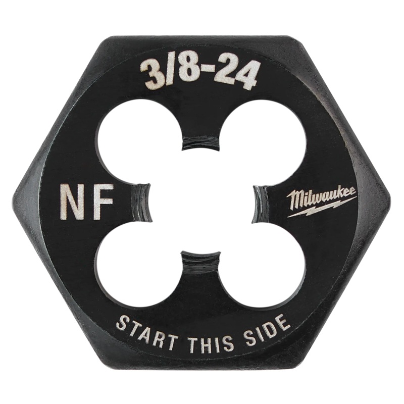 3/8"-24 NF 1-Inch Hex Threading Die