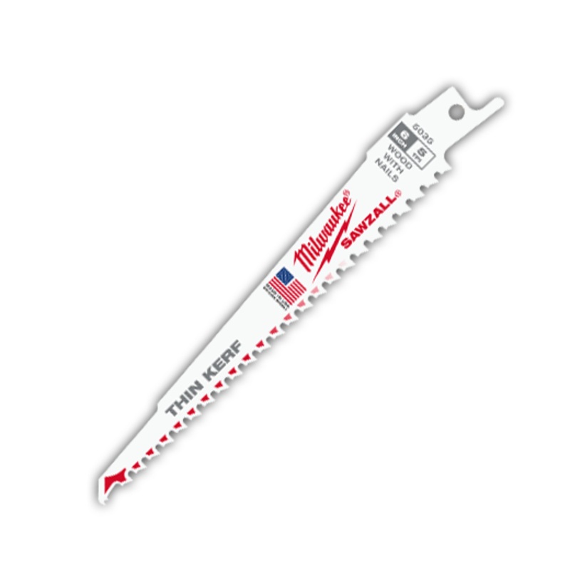 6" 5 TPI Wood Cutting Sawzall Blades Bulk 100