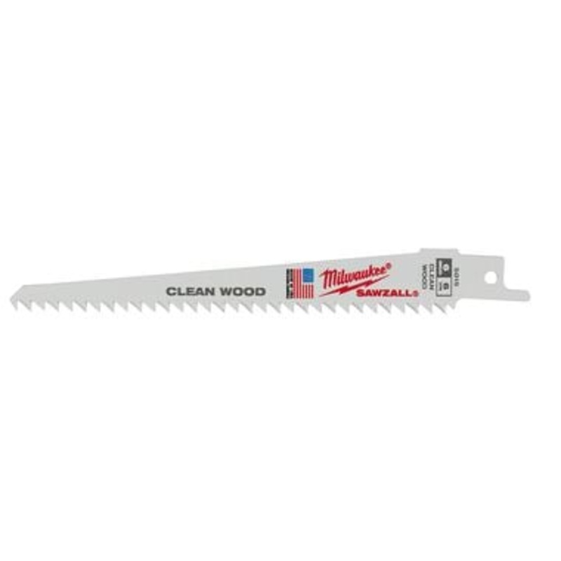 6" 6 TPI Fleam Ground SAWZALL Blades (5 Pk)