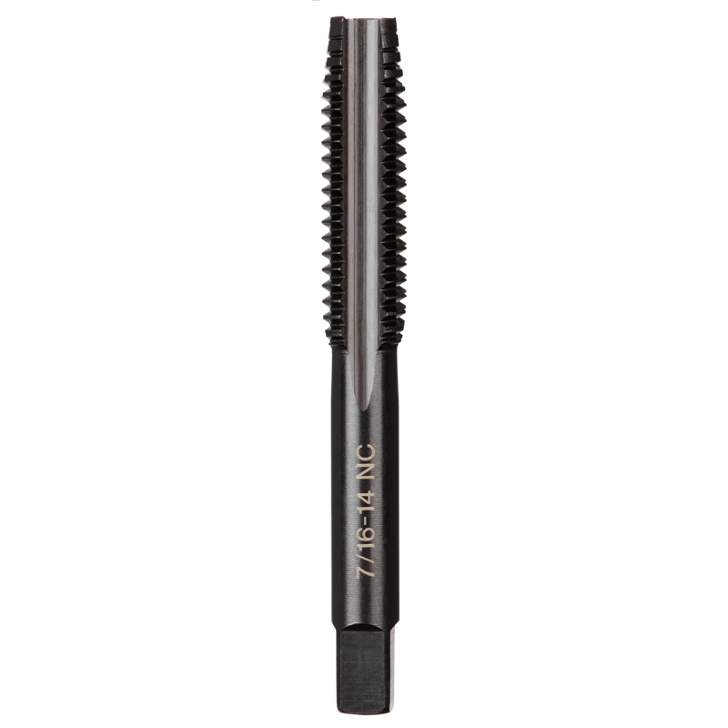 7/16"-14 NC Straight Flute Plug Tap