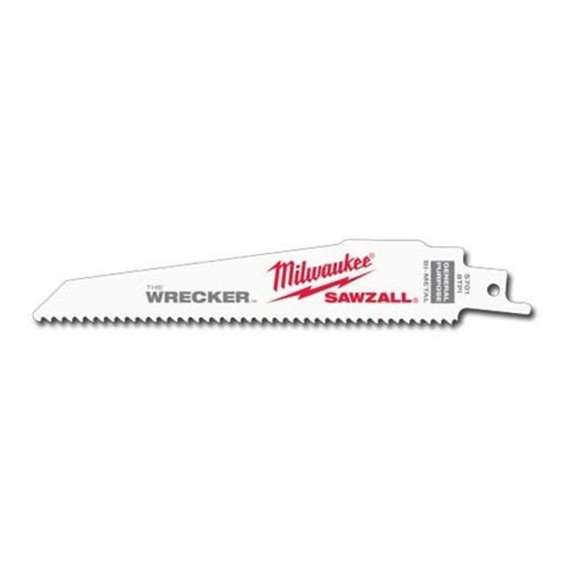 The WRECKER Multi-Material SAWZALL Blade 6" 7/11TPI 5pk