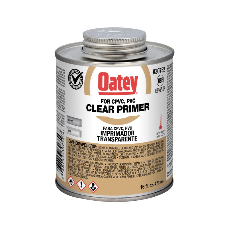 Oatey Clear Primer  NSF Listed