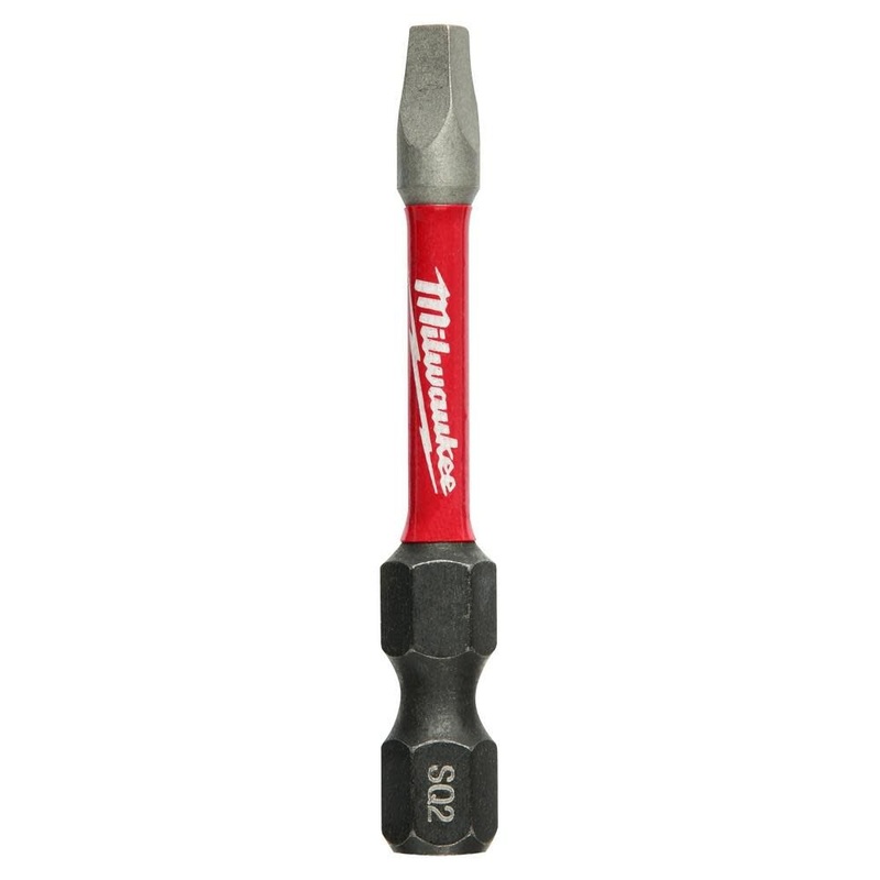 SHOCKWAVE 2" Impact Square Recess #2 Power Bits (5 PK)