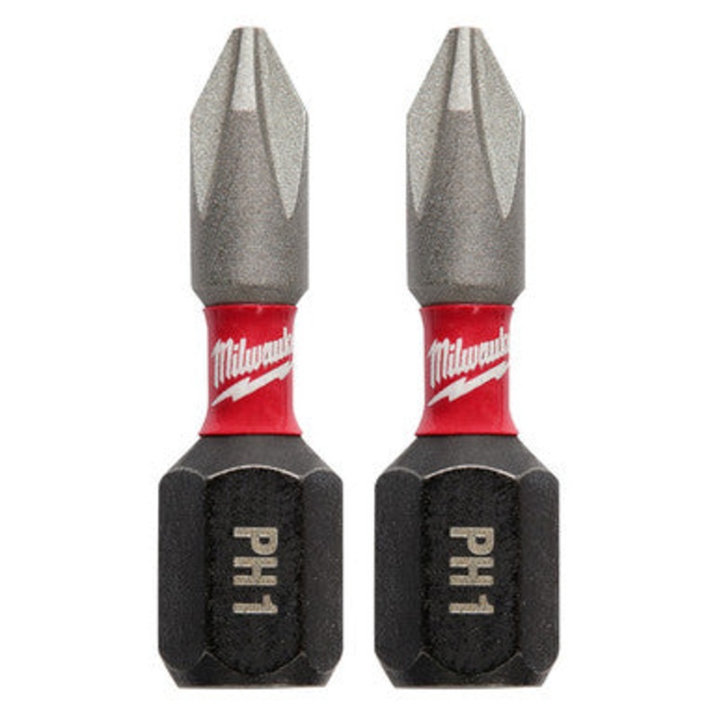 SHOCKWAVE Impact Phillips #1 Insert Bits (2PK)