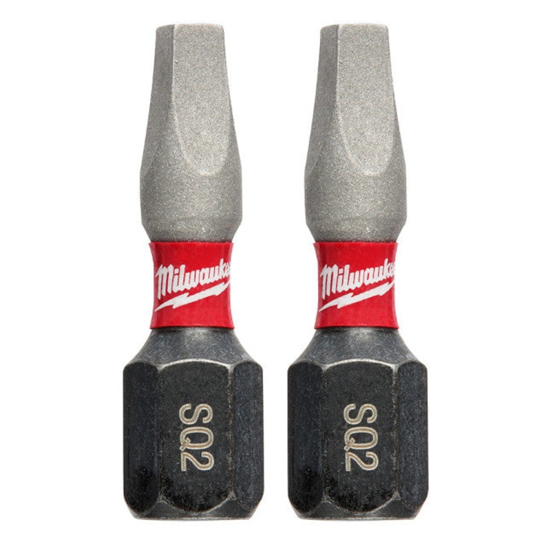 SHOCKWAVE Impact Square Recess #2 Insert Bits (2 PK)