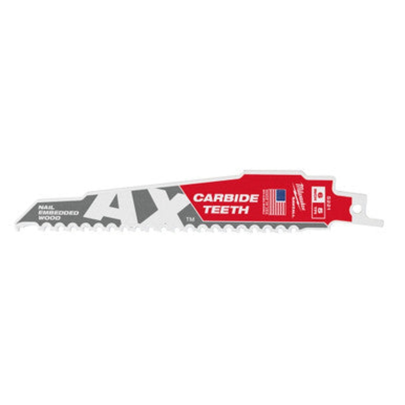 The Ax with Carbide Teeth SAWZALLBlade 6 in. 5T