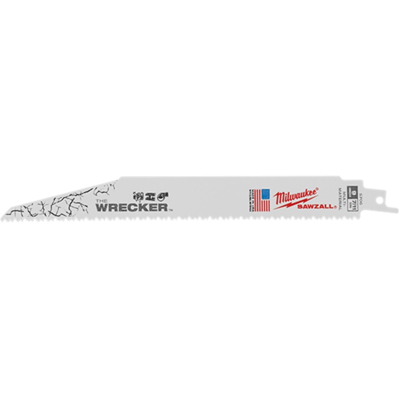 The Wrecker Multi-Material SAWZALL Blade 9 in. 7/11TPI 5 pk