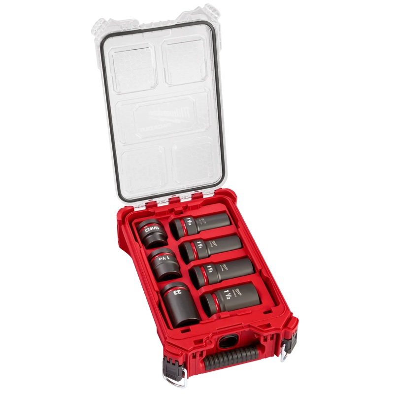 1 Drive 7PC MM & SAE Wheel Service Socket PACKOUT Set